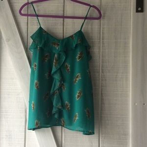 Medium green dress tank